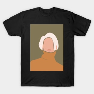 Blonde Bob Style Woman T-Shirt